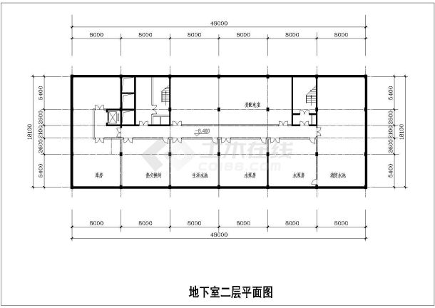 某地21层高楼酒店建筑平面设计图纸-图一