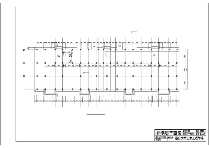 3480平米五层框架商住楼毕业设计_图1