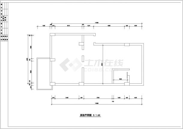 经典豪华小区室内装修设计cad施工图纸-图一