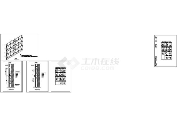 新型环保绿色幕墙节点图-图一