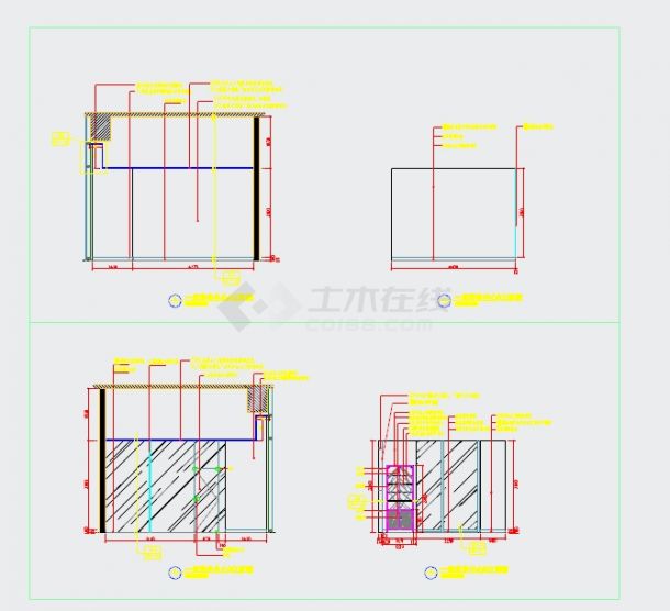 某地一层商务中心装修设计施工图纸-图一