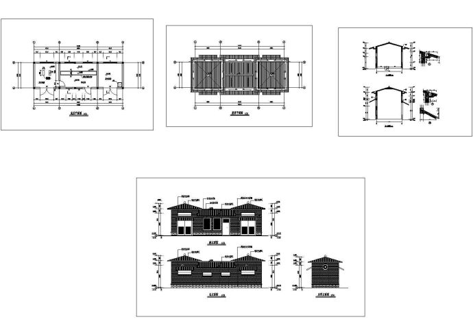 某小型工业配电房设计cad建筑施工图（大院设计）_图1