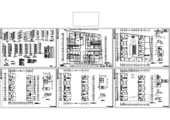 6+1阁楼层住宅楼给排水设计图(1梯2户5单元)_图1