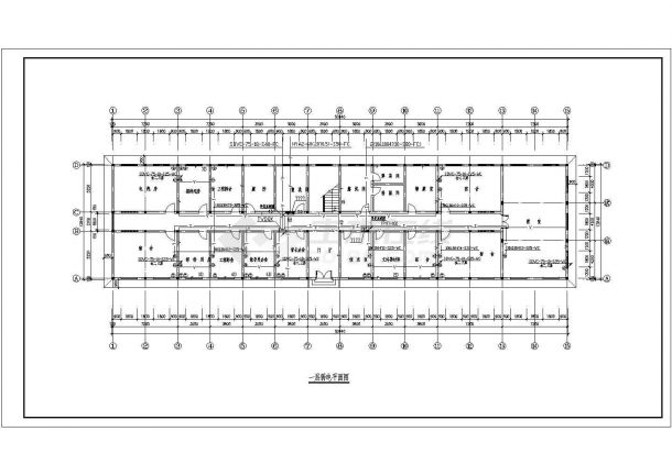 某地区洛阳宿舍楼电气设计CAD施工图纸-图二