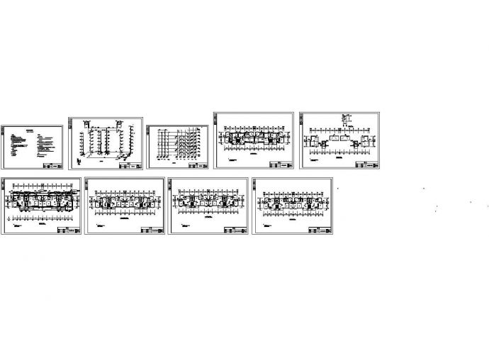 八层复式住宅楼给排水设计图（(1梯2户2单元)_图1