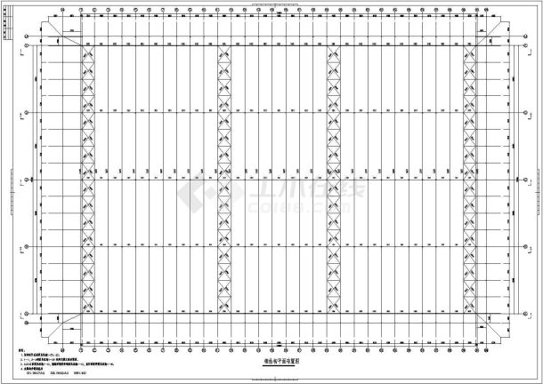 某118米跨轻钢厂房结构设计施工图-图一