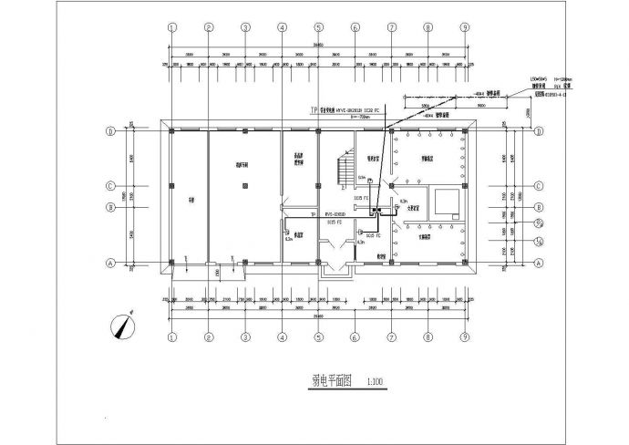 某地区宿舍楼电气设计CAD施工图纸_图1