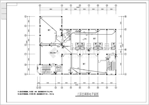 综合楼电气设计方案与施工全套CAD图纸4-图一
