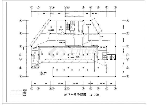 综合楼消防电气设计方案全套CAD图纸-图二