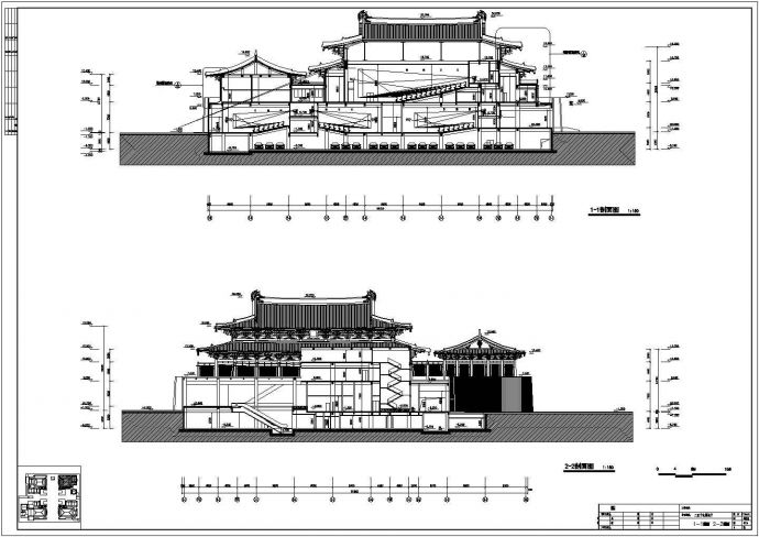 大唐芙蓉园影院设计方案全套CAD图纸_图1