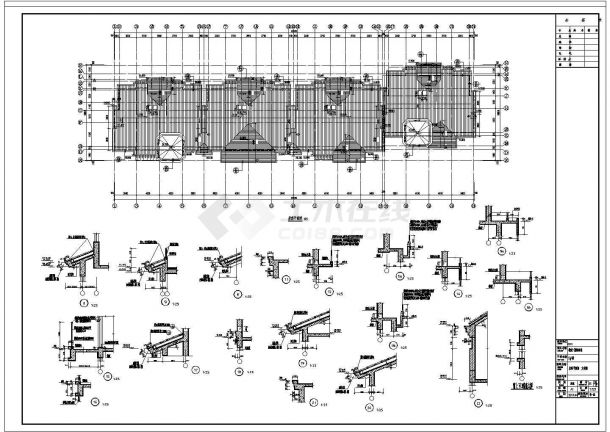 艳澜香堤6层5多层住宅含人防地下室建筑设计施工图-图一