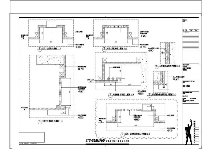 某市区经典花园售楼处装修建筑设计施工图纸_图1