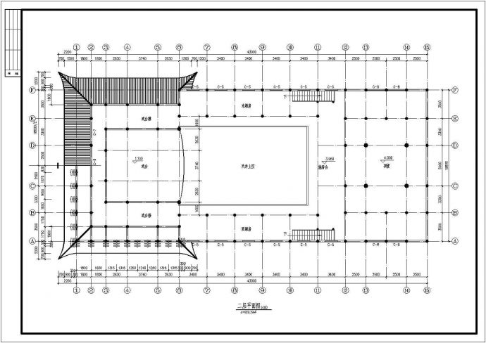 古建筑祠堂戏台设计方案全套CAD图纸_图1