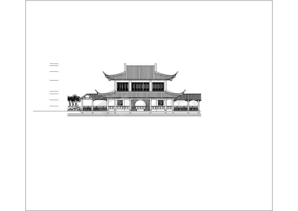 经典古建筑设计方案与施工全套CAD图纸-图二