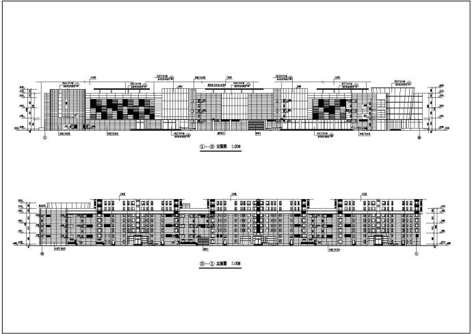 某地大型商场平立剖建筑图（共10张）_图1