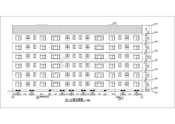 某地六层砖混结构住宅楼建筑结构施工图-图二