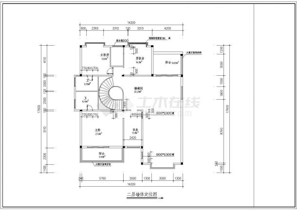  Chinese style decoration construction drawing of simple villa in a garden - Figure 2