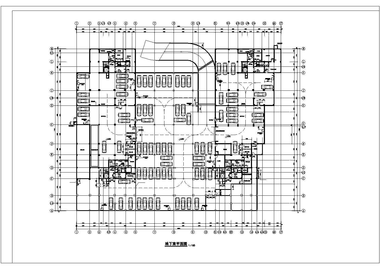 某地大型精美酒店人防建筑设计施工图