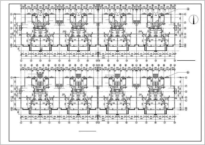 多层住宅楼设计施工图纸（标注详细）_图1