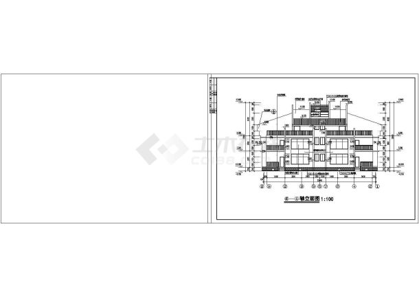 某地资兴联体别墅建筑施工图（全套）-图二