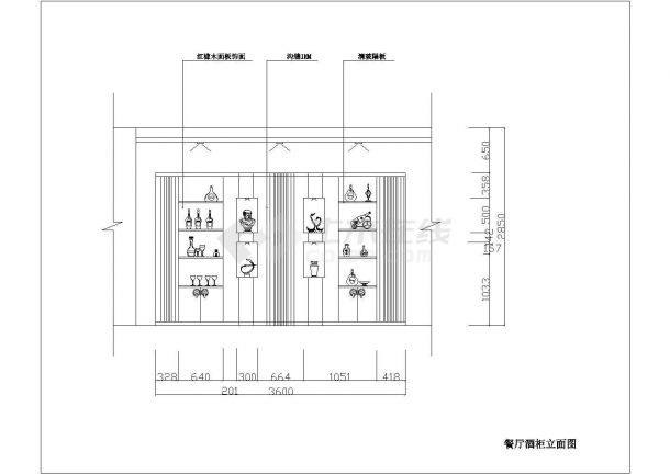 某地区大型别墅装修设计施工图（共10张）-图二