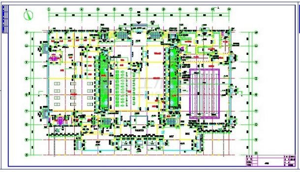 安徽大型体育场建筑施工图-图二