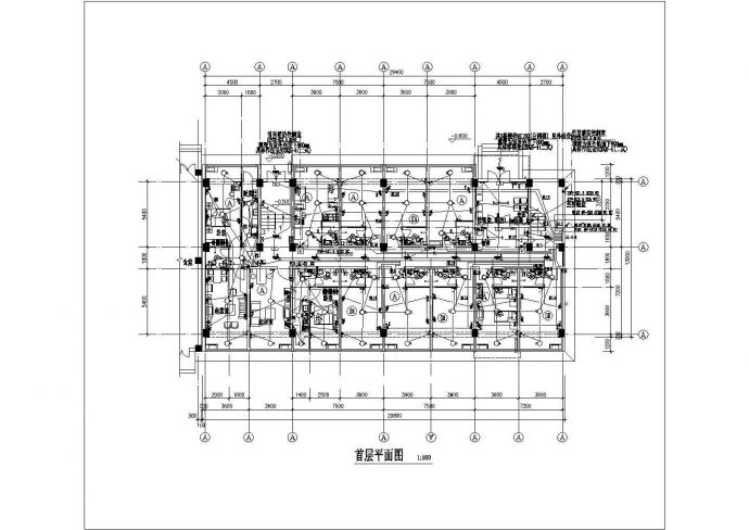 某地区职工宿舍电气设计CAD施工图纸_图1