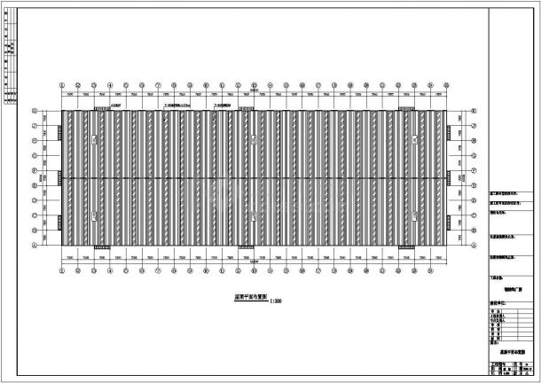 某公司63×180厂房钢结构工程CAD设计图-图二