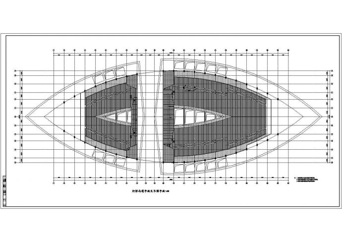 现代风格建筑体育场建筑施工图（含建筑声学设计）_图1
