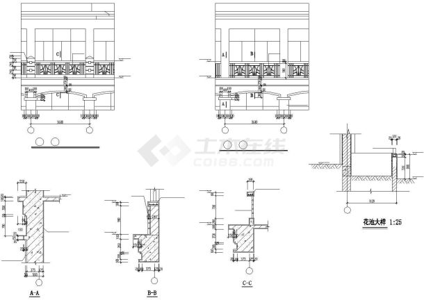 某地大型详细的会所设计建筑施工图-图一