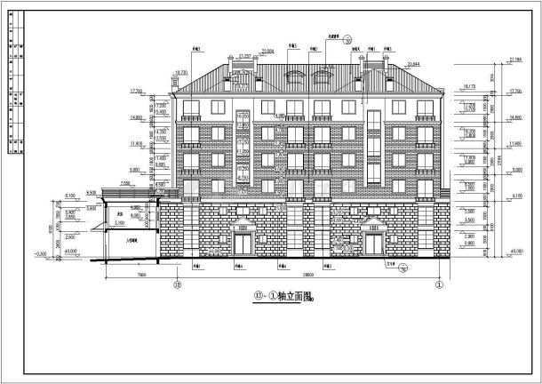 两套多层精致别墅建筑施工全套图纸-图二