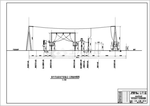 风力发电工程建筑cad施工设计图纸-图二