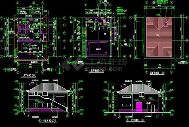 某地比较详细的垃圾站及公厕建筑施工图-图二