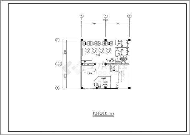 某地大型健身会所建筑施工图（全套）-图二