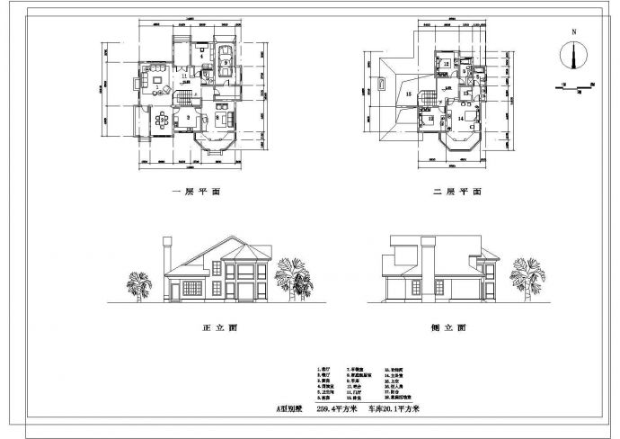 某地大型住宅户型建筑cad施工图纸_图1