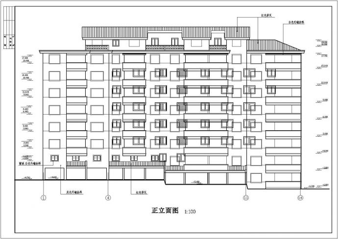某城市阳光小区住宅区建筑CAD设计图_图1