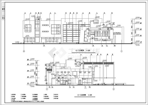 3层框架3034.8平米幼儿园建筑施工图设计-图一