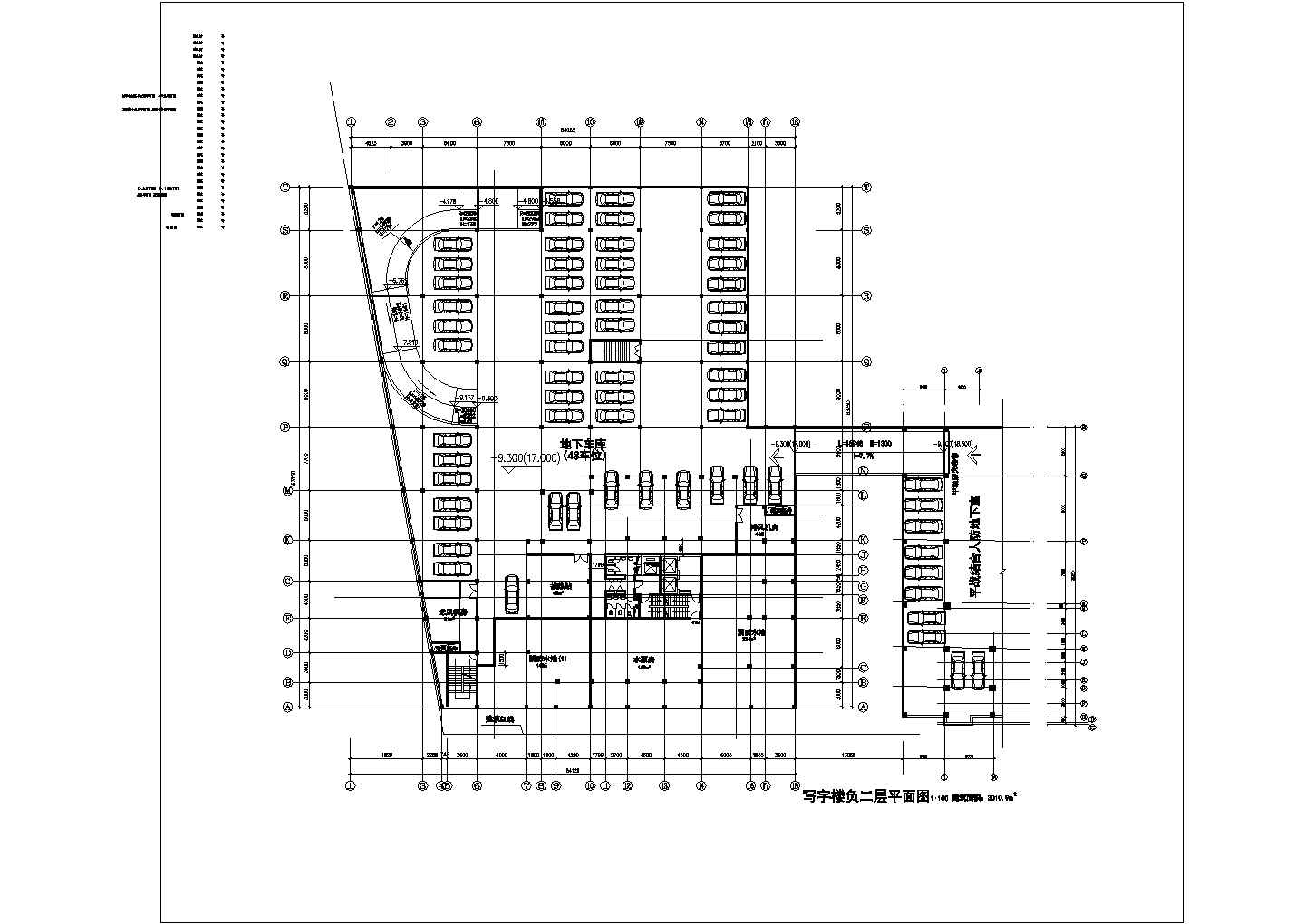 高层写字楼建筑CAD设计施工图纸