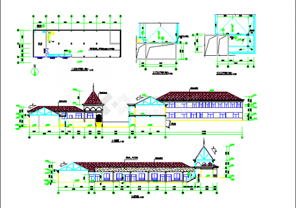 某地区二层2567.5平米幼儿园建筑设计图-图二