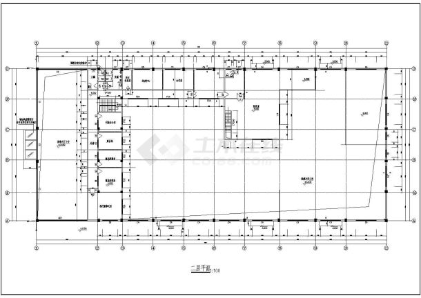 二层本田销售店建筑施工图（含厕所构造大样）-图二