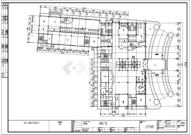 某国际广场建筑CAD设计平面图纸-图二