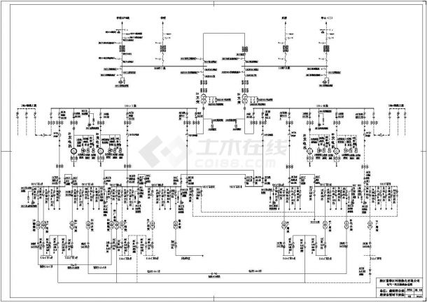 环保热电电气一次设备命名CAD图-图一