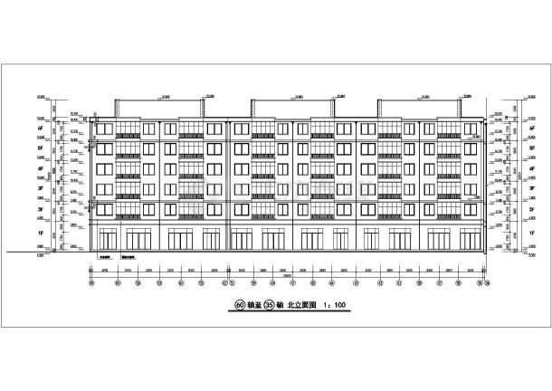 某六层组合单元式小区住宅楼建筑设计图-图一