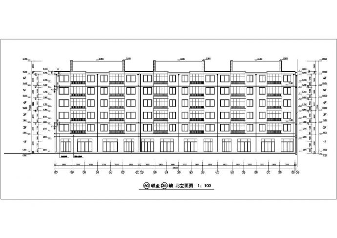 某六层组合单元式小区住宅楼建筑设计图_图1