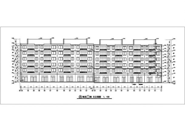 某六层组合单元式小区住宅楼建筑设计图-图二