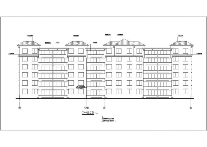 某地六层居家住宅用房建筑设计方案_图1