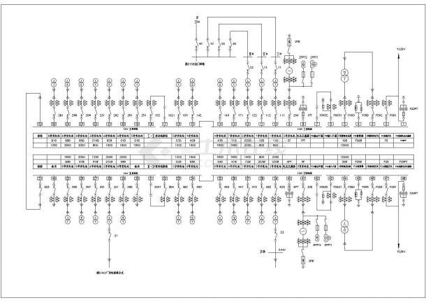 某电厂10KV高压系统CAD图-图一