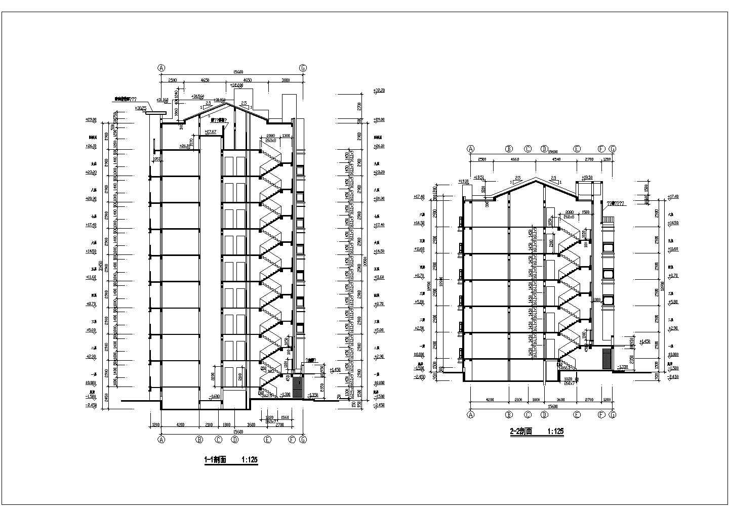 某砌体结构九层住宅建筑设计方案图