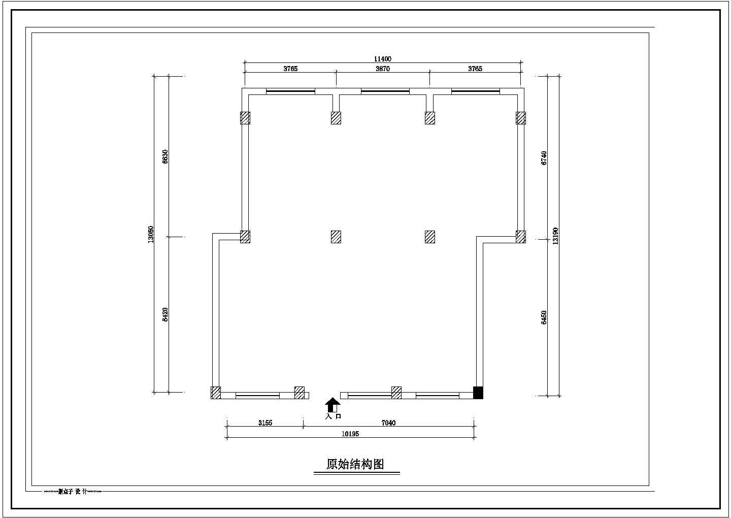 某经典住宅两居豪华室内装修cad施工图纸