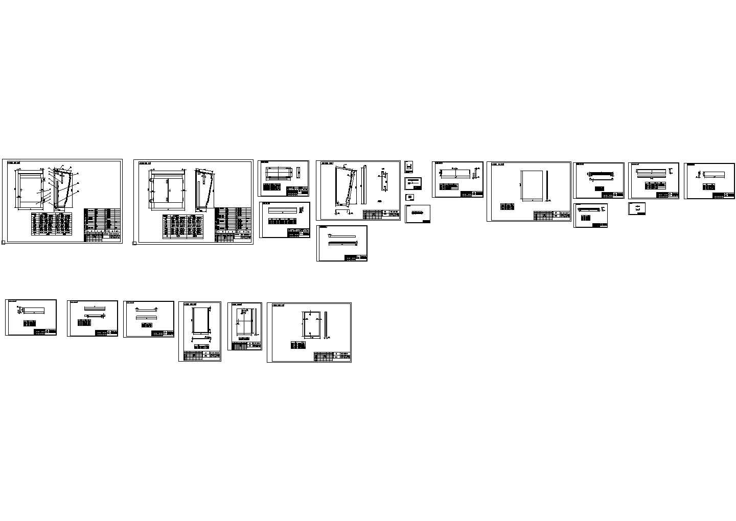 JT1操作台结构系列图纸
